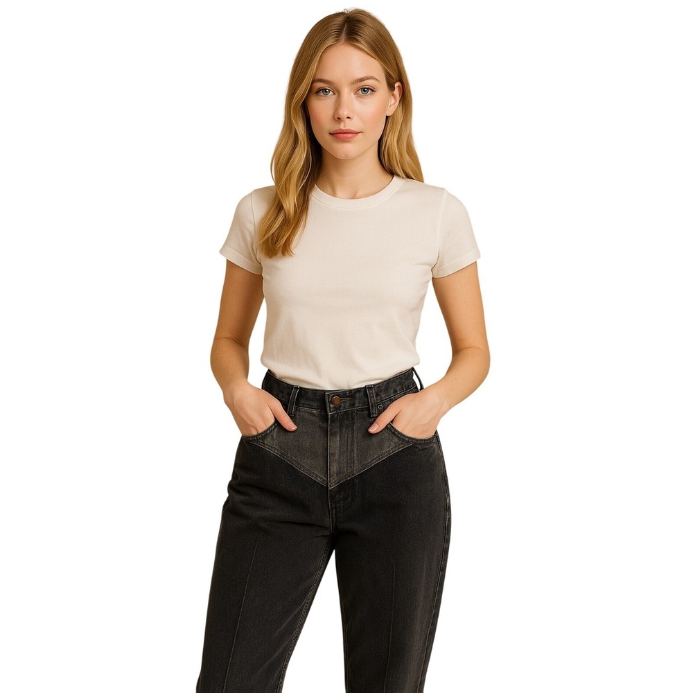 VTG Original Venezia Sportswear Black Denim Jeans SZ 18 USA, US 12 High Rise
